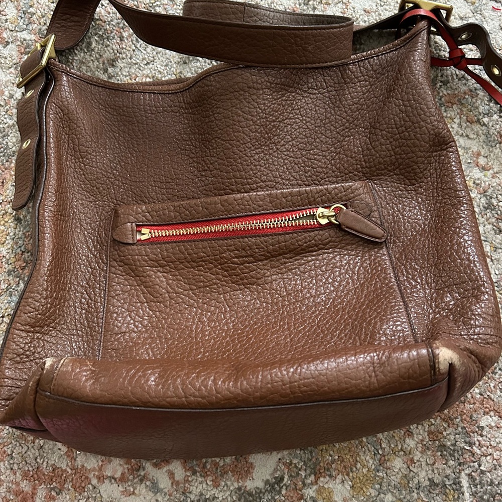 Coach Legacy Brown Leather Shoulder Bag selling as is